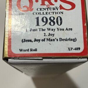 QRS Player Piano Roll Century Collection 1980 Word Roll XP-489